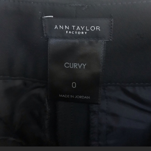 Ann Taylor Factory Curvy Black Dress Pants Size 0 - Picture 5 of 5